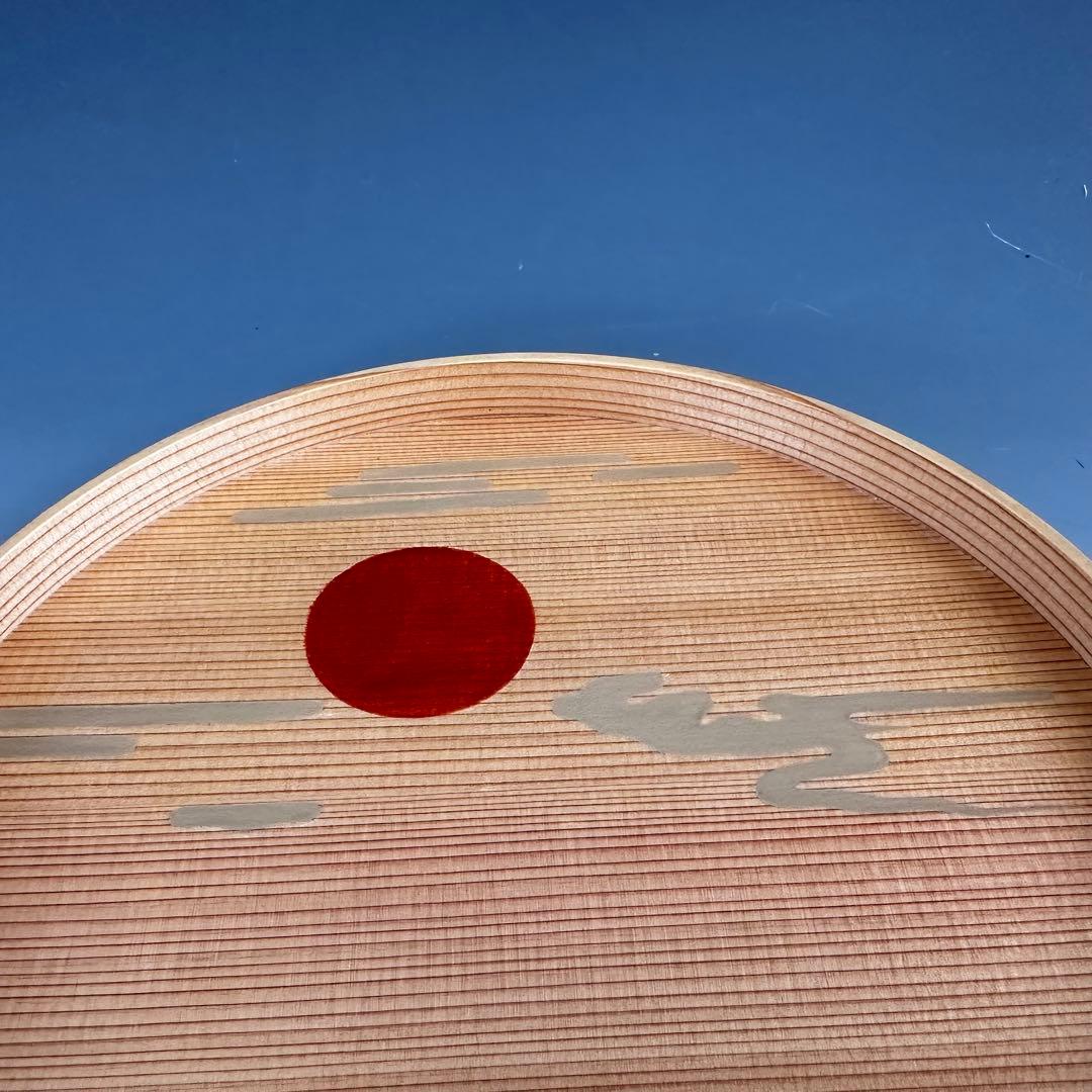 茶道具　杉曲　日の出　丸　菓子器　橋村萬象　共箱　干菓子器　工芸　木地　指物