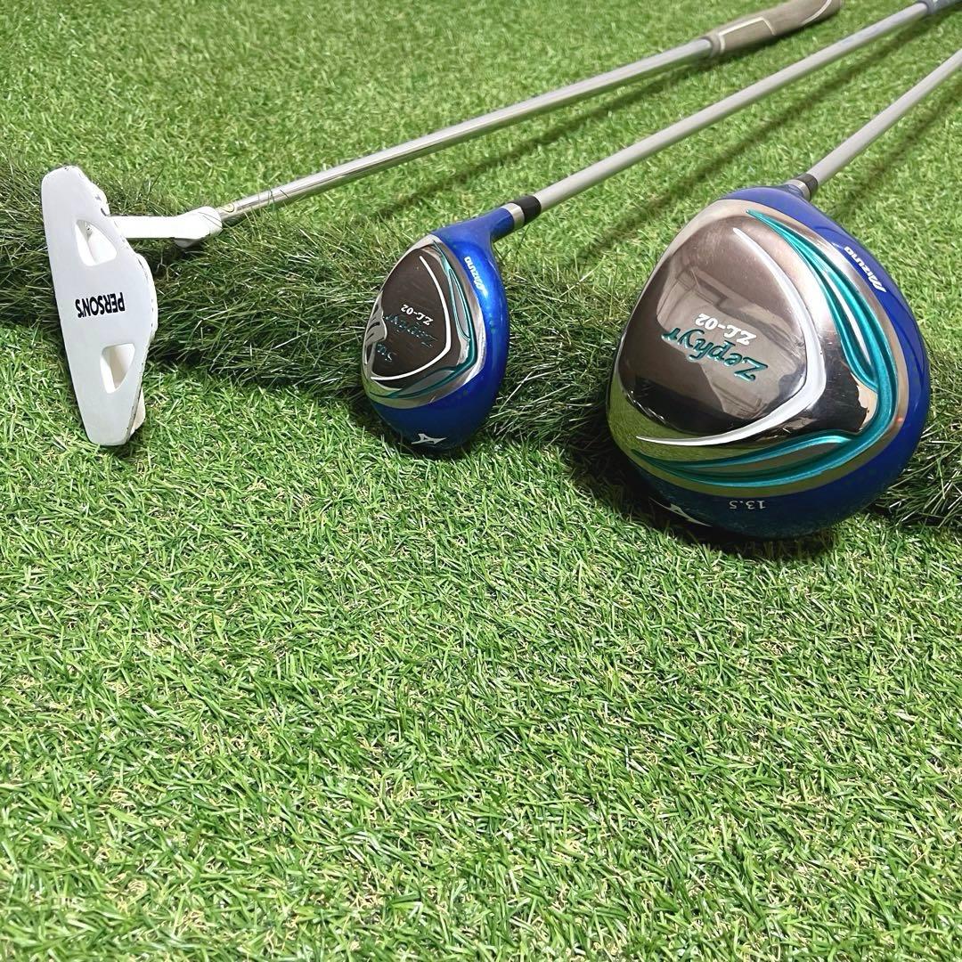 極美品 Mizuno Zephyr ZL-02 レディースゴルフクラブ8本セット