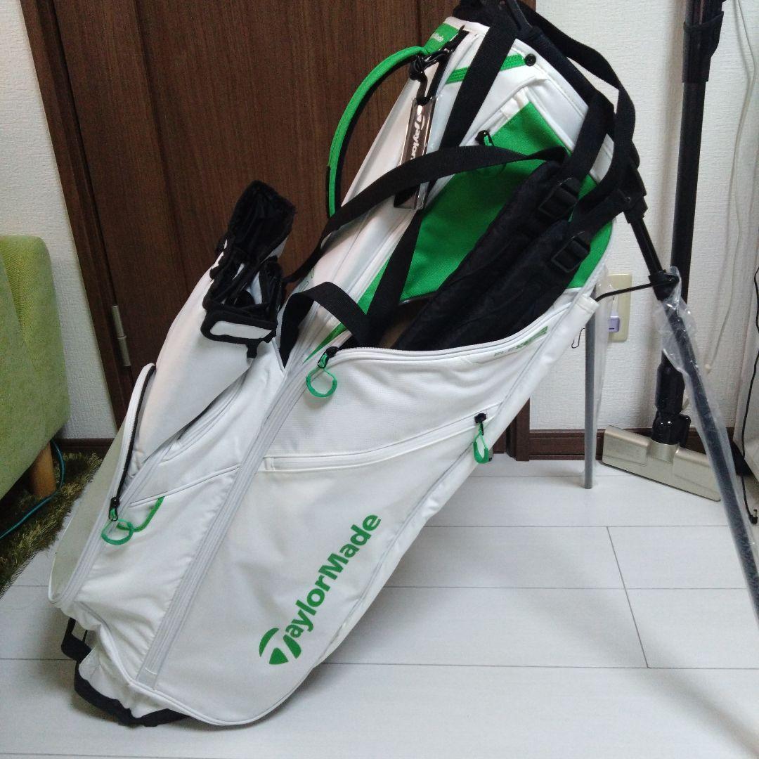 TaylorMade ゴルフキャディバッグ ホワイト/グリーン