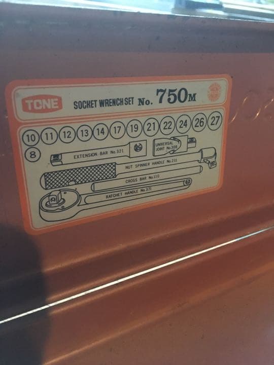 メンテナンス Sokcket wrench set