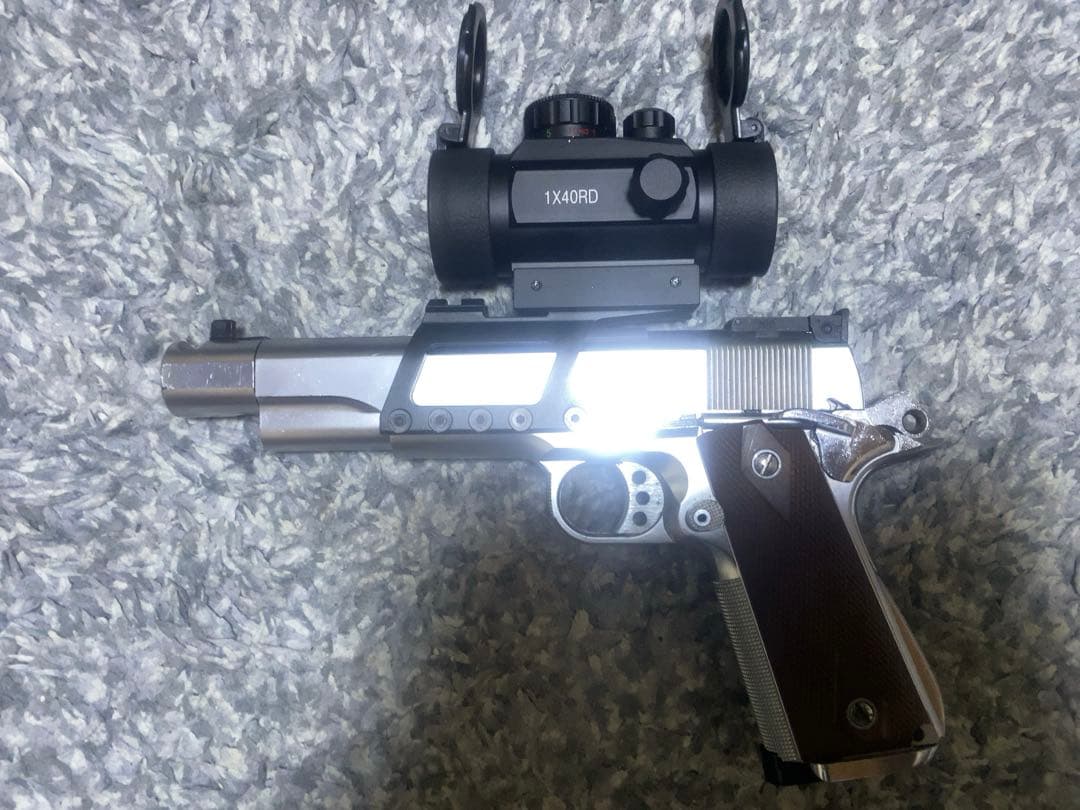 MGC メッキ　m1911 ガバメント　スコープ付き　ベレッタ　モーゼル　SAA