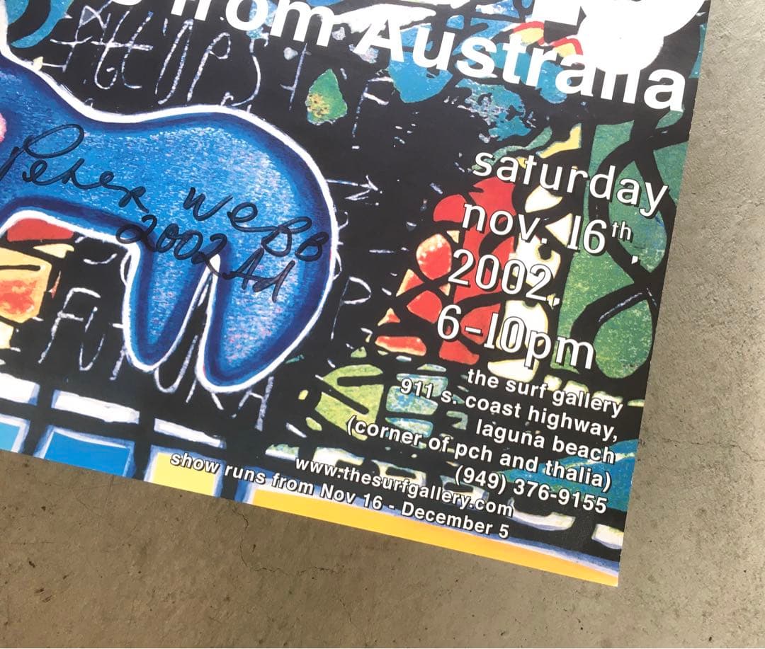 サーフィン・ボディボード Peter Webb Art Exhibition art poster