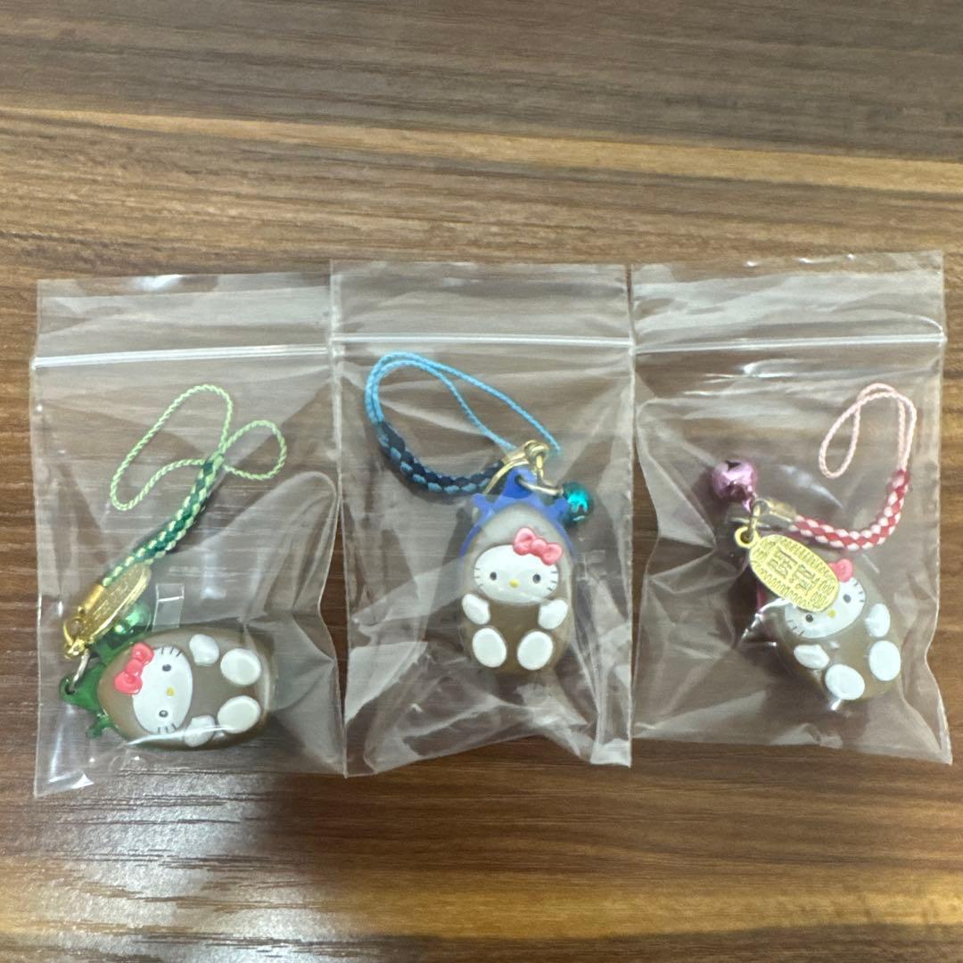 キティ 根付け 3点セット 開運 虫