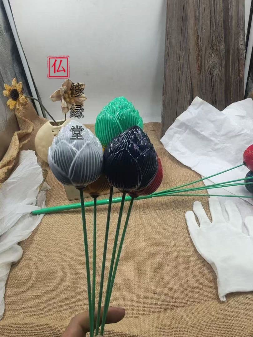 【修縁堂】寺院用仏具 護摩です 銅五色の花 火を恐れません