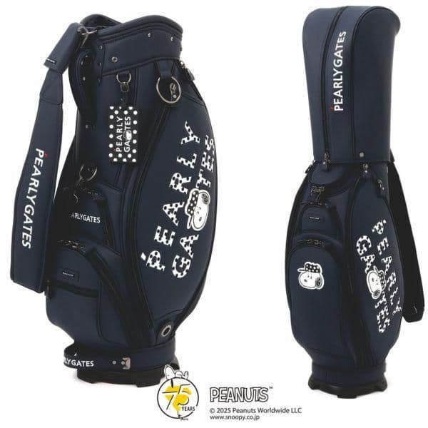 希少　パーリーゲイツ　SNOOPY　 合皮　キャディバッグ　46インチ対応