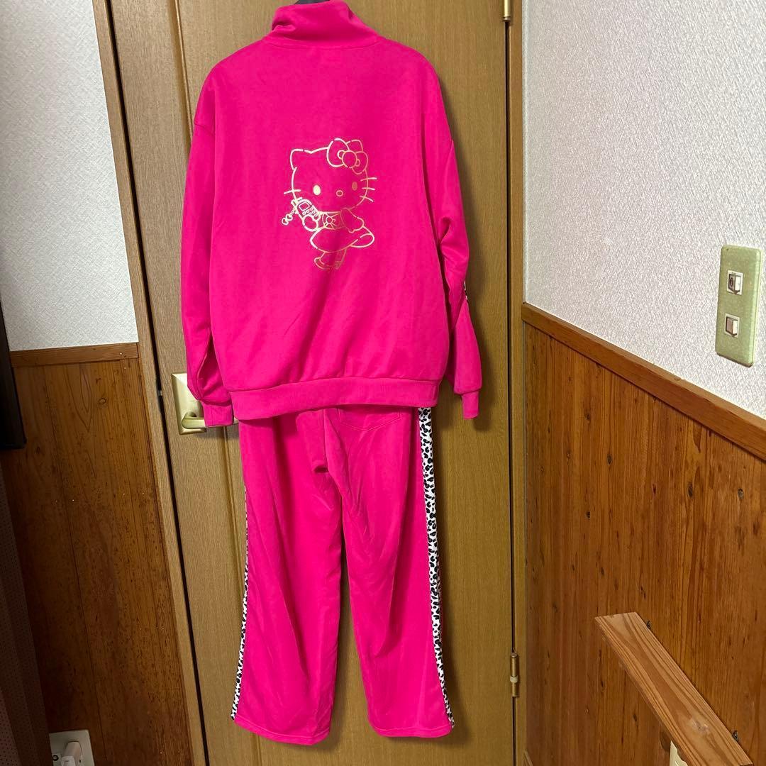 キティ　ピンク　ヒョウ柄　ジャージ　上下　L ドンキホーテ