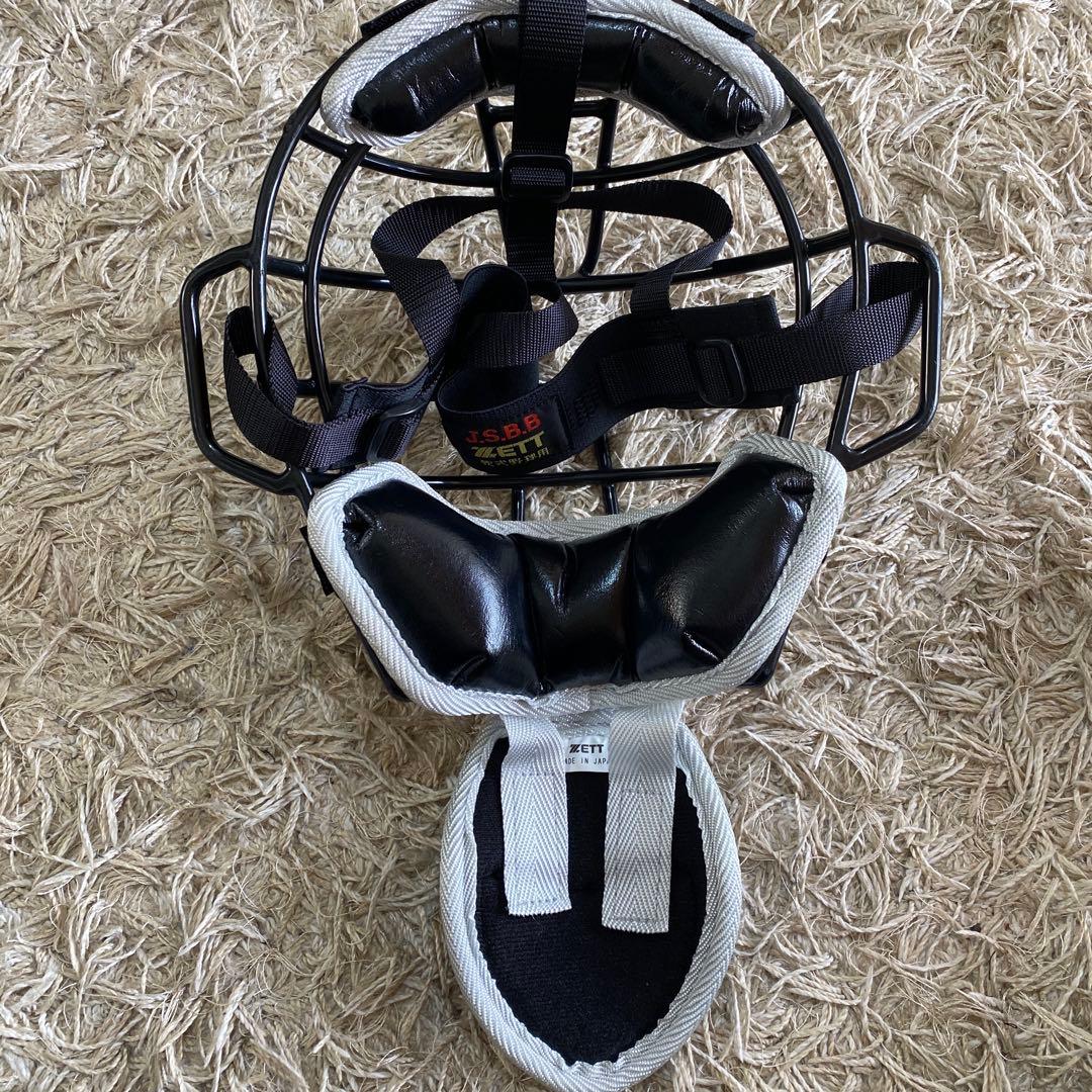 ゼット 野球 少年 軟式 キャッチャー防具 4点セット ブラック/シルバー B…