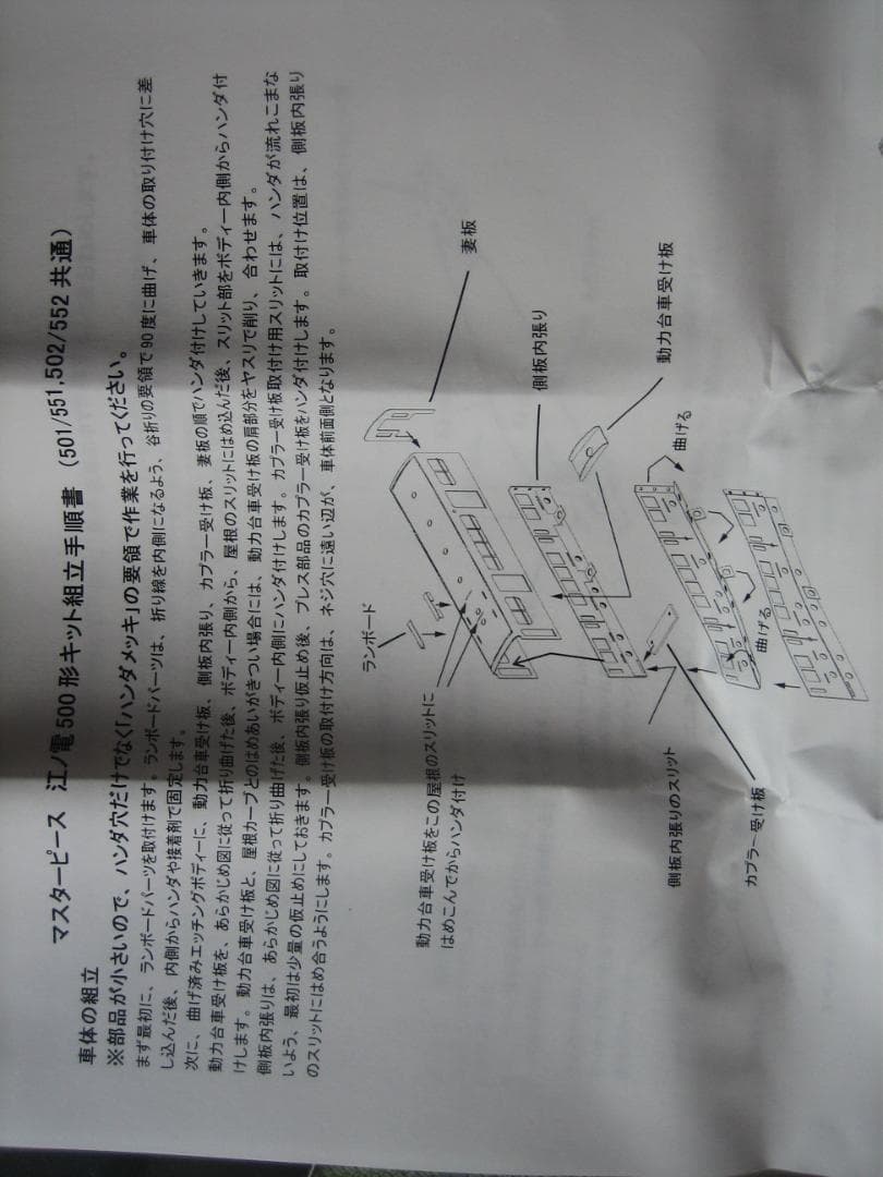 N／江ノ島鎌倉観光 江ノ電502形／動力付き真鍮トータルキット／マスターピース