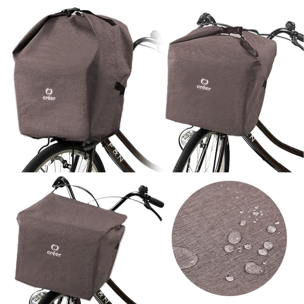自転車かごカバー バックル固定 前 撥水 チャック 防水