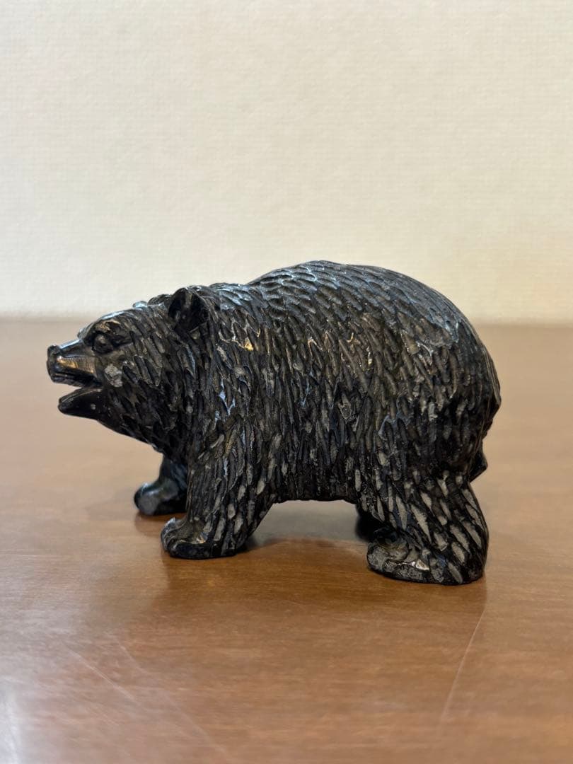まとめ 石彫り 熊 クマ 十勝石 黒曜石 民芸品 工芸品 木彫り アイヌ ①②③