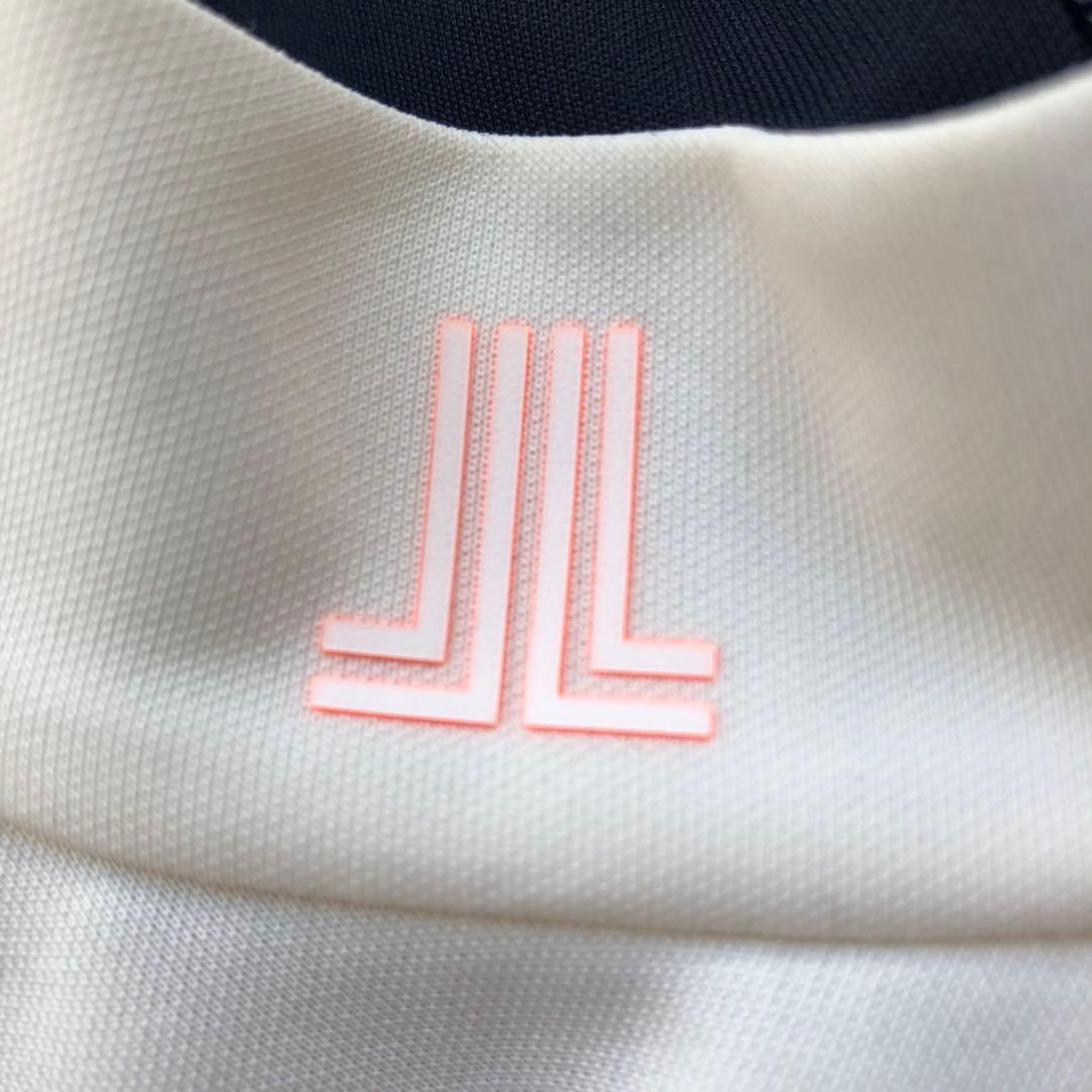 ランバンスポール　美品　スポーティーAラインワンピース　ホワイト/ネイビー　長袖