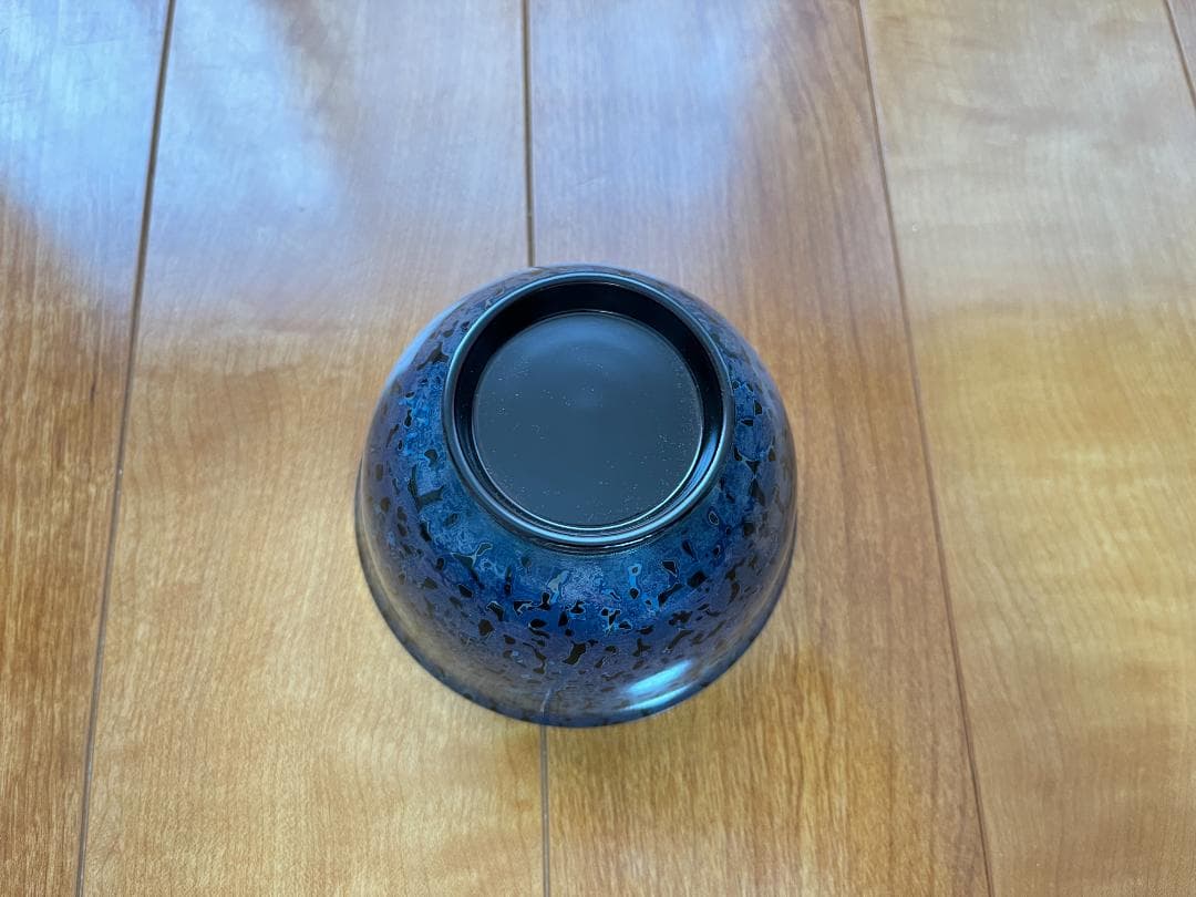 【希少・新品未使用】津軽塗 お椀 箱付き ロイヤルブルー 変わり塗り