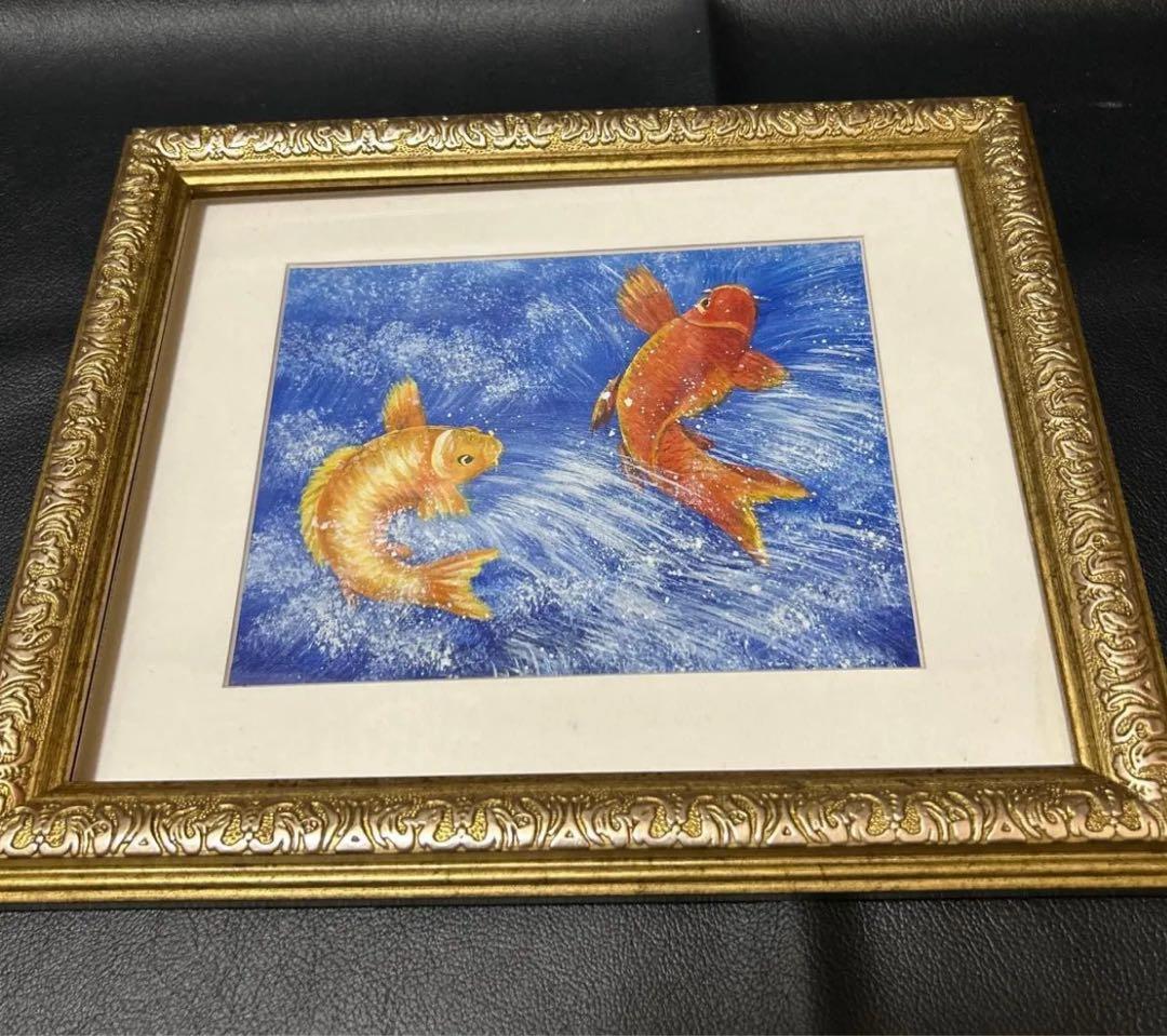 アートのぼり鯉 額縁 インテリア