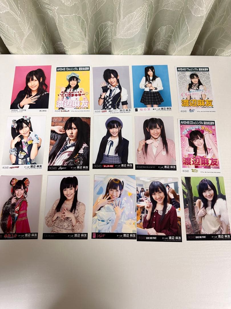 AKB48 渡辺麻友 生写真 10年桜 言い訳Maybe  桜の栞など