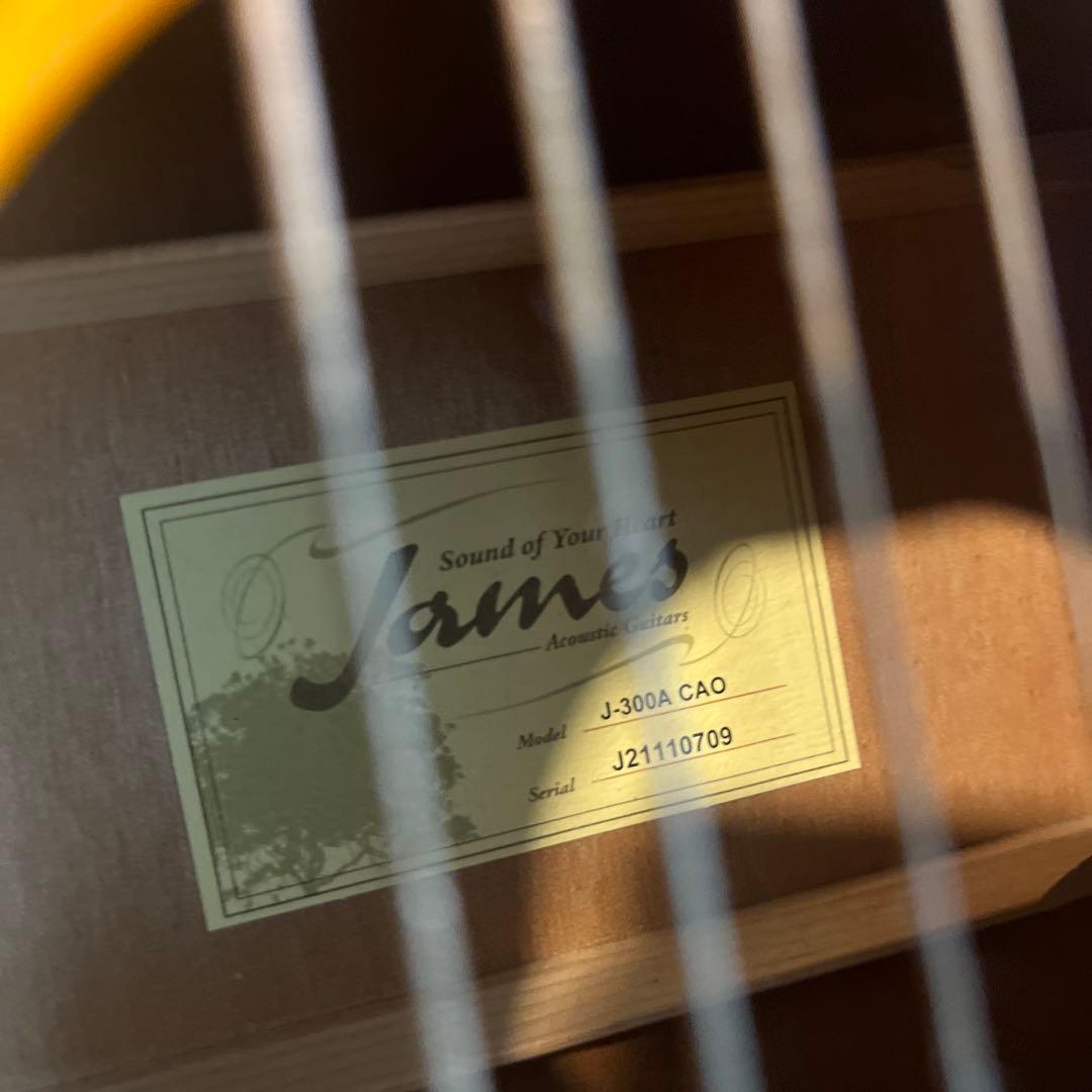 James J-300A サンバースト　アコースティックギター 6弦　美品