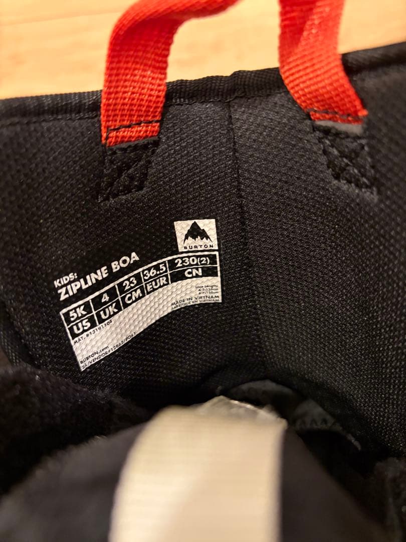 Burton Zipline BOA バートン キッズ スノボブーツ 23.0