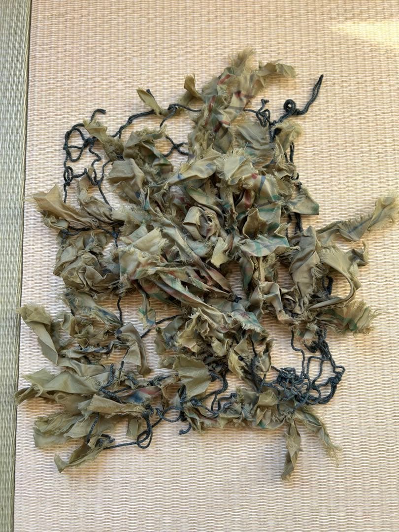 【タイムセール】陸上自衛隊　偽装網チョッキ及びヘルメット用偽装網