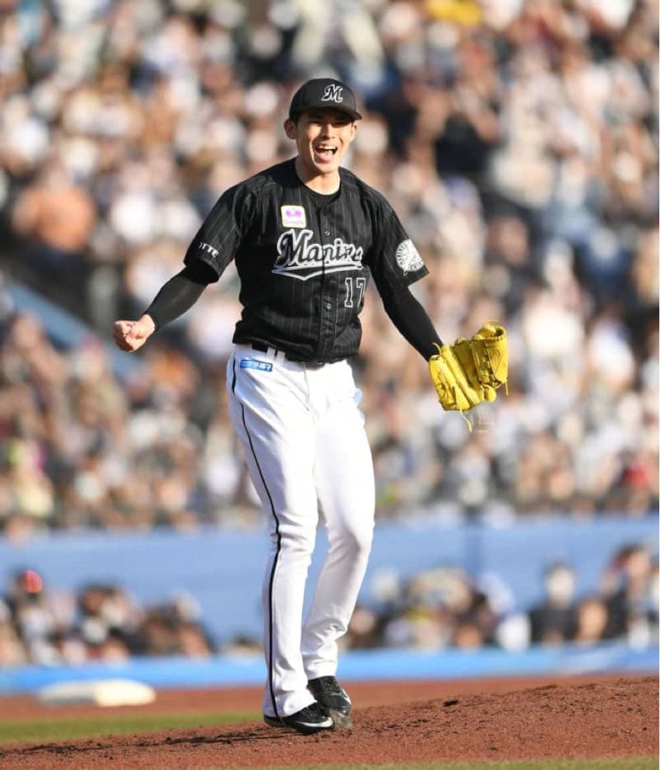 千葉ロッテマリーンズ 刺繍 ビジター 佐々木朗希