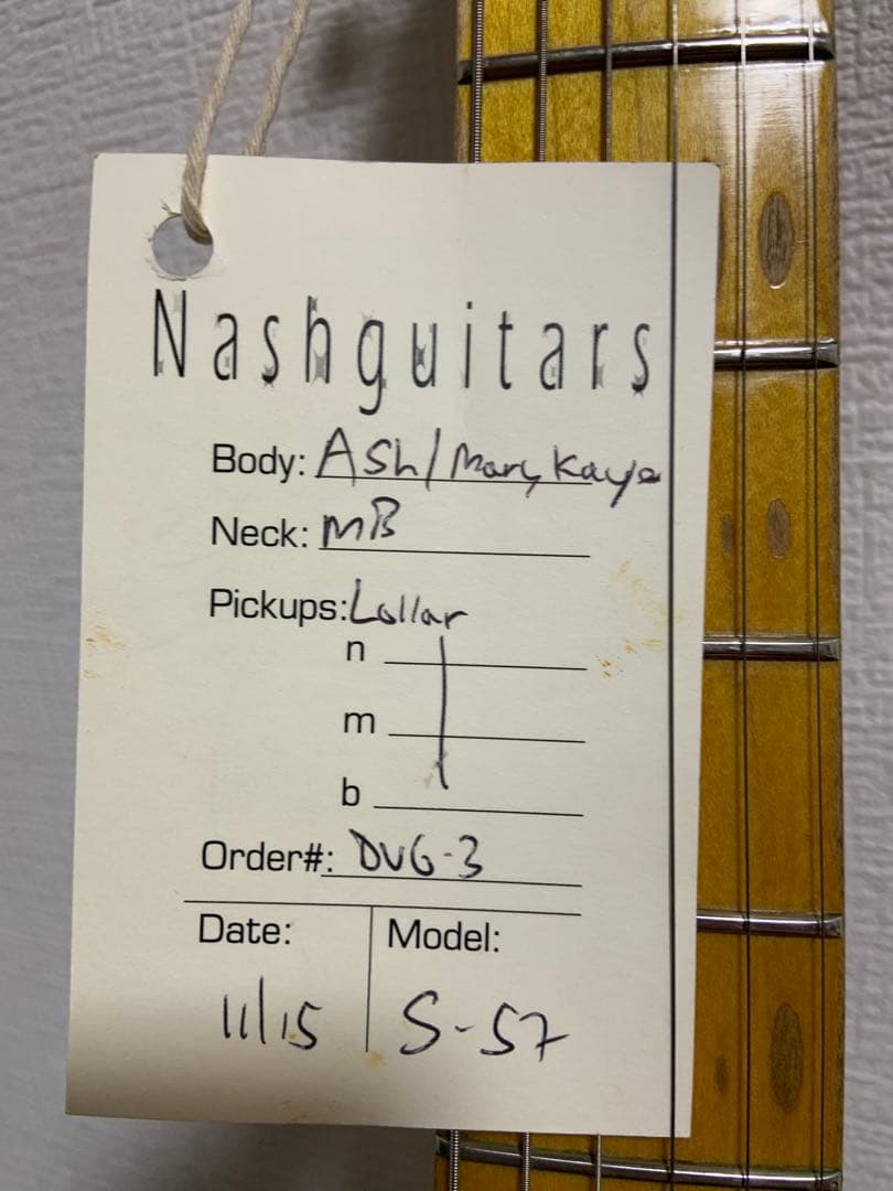 2015年製 Nash Guitars s57 Mary Key