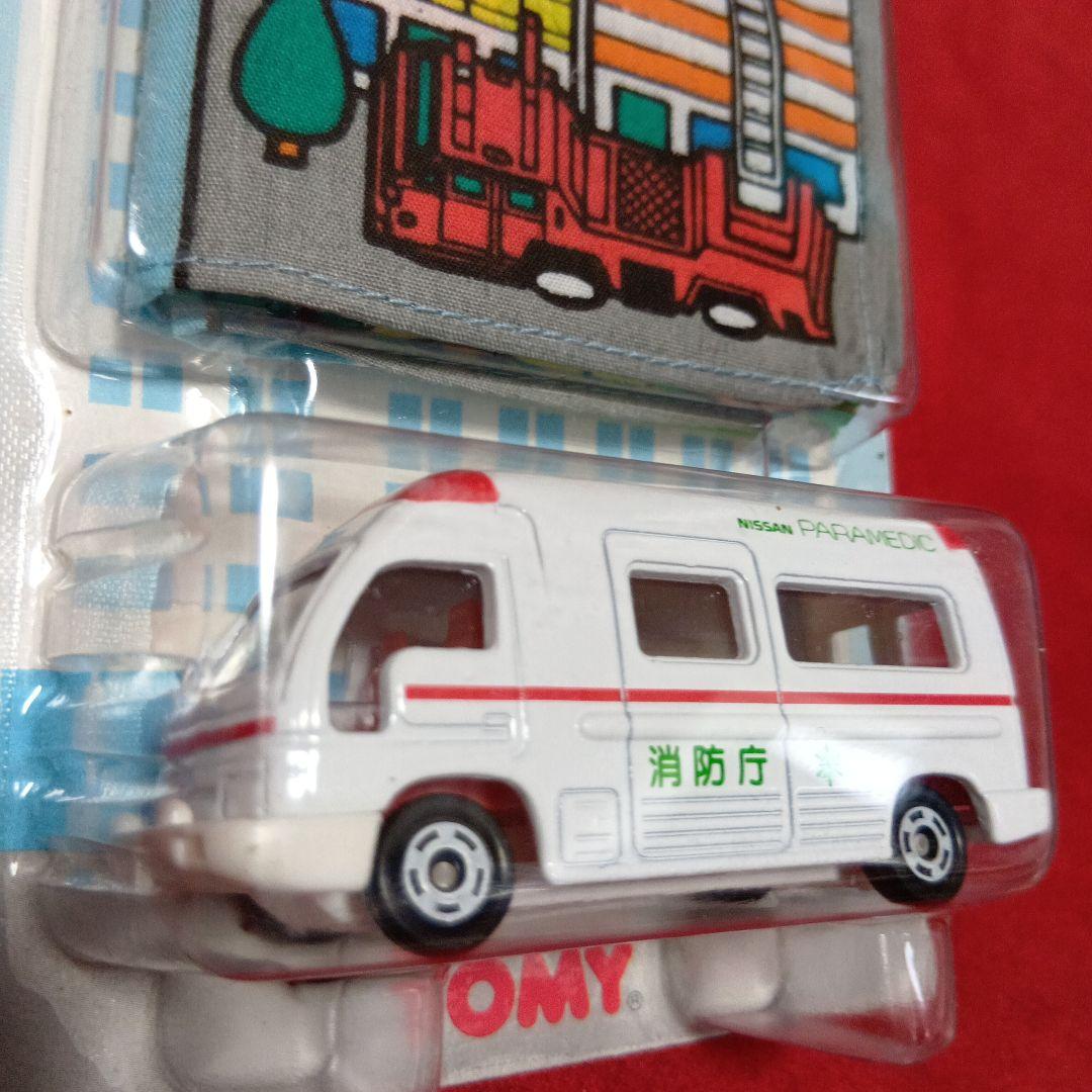 希少　TOMY赤ロゴ　トミカ ハンカチ マップセット　4台　未開封保管品