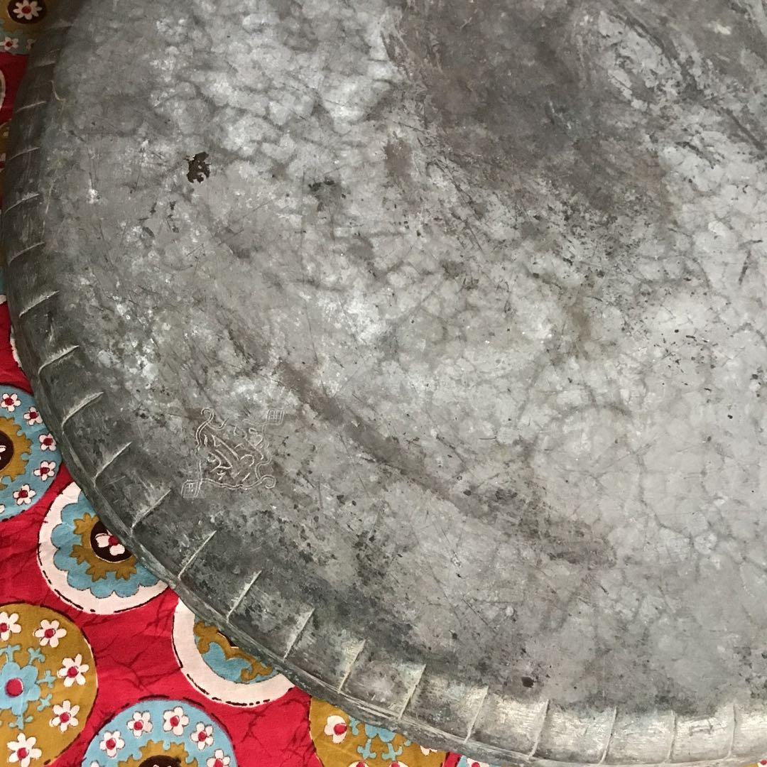 16世紀　オスマントルコ　ブロンズ　銅製　大型トレイ　アンティーク