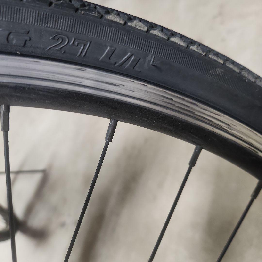 青 シティクロスバイク 前カゴ付き