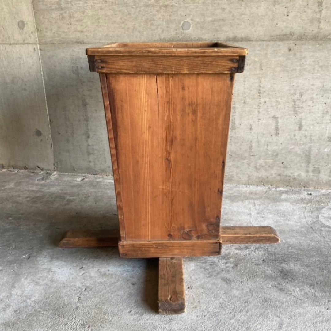 古い木製スタンド ホルダー ラック 収納 傘立て 棚 台 大型 和風 レトロ