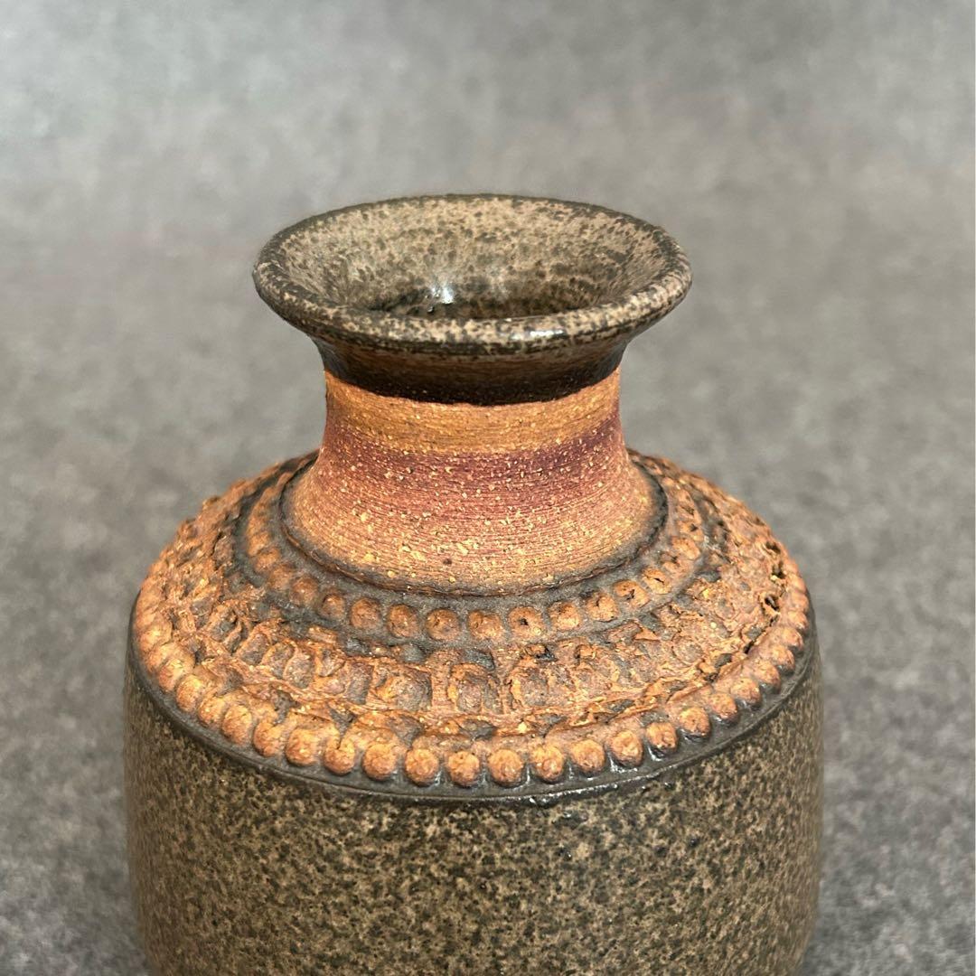 Hoganas ホガナス スウェーデン 北欧ヴィンテージフラワーベース花瓶陶器製