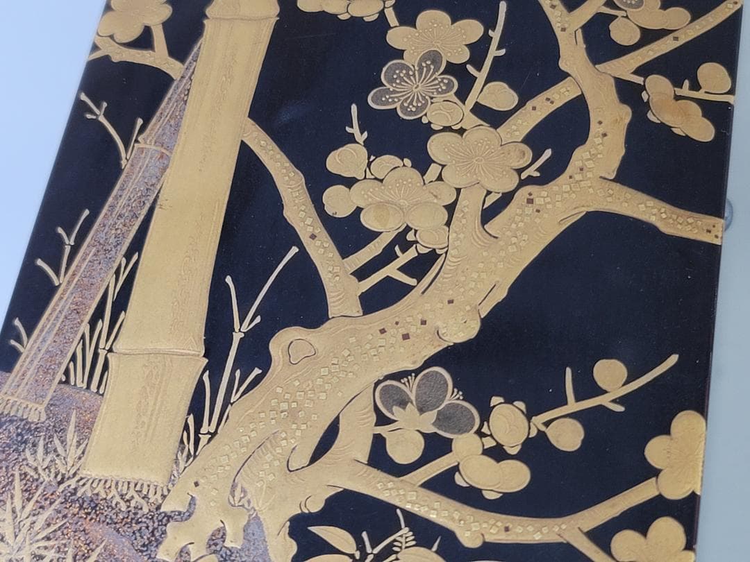 古い 蒔絵 文箱 時代物 美品 DT625