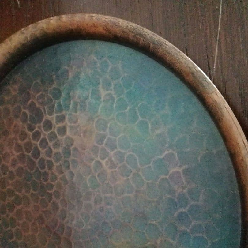 鎚起銅器　玉川堂　お盆　トレー　煎茶道具　和骨董　アンティーク