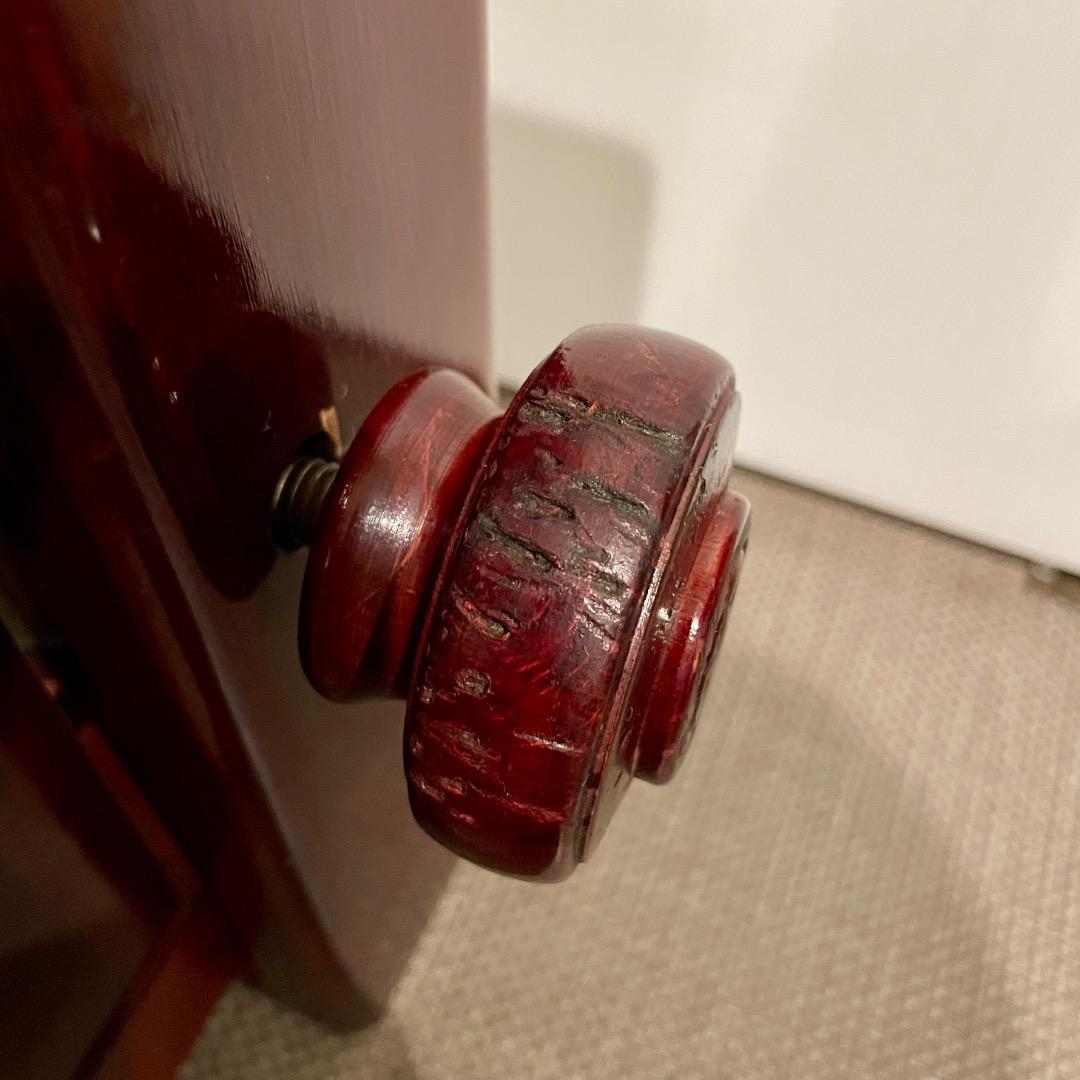 【手渡し限定】ディスカチャーチ？ ピアノ椅子 高低自在椅子 緑 茶 イタリア製