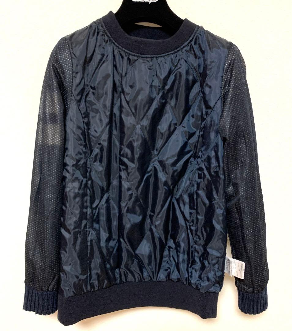 ☆美品☆パーリーゲイツ　レディース　ナイロン　ウール　中綿ブルゾン　セーター