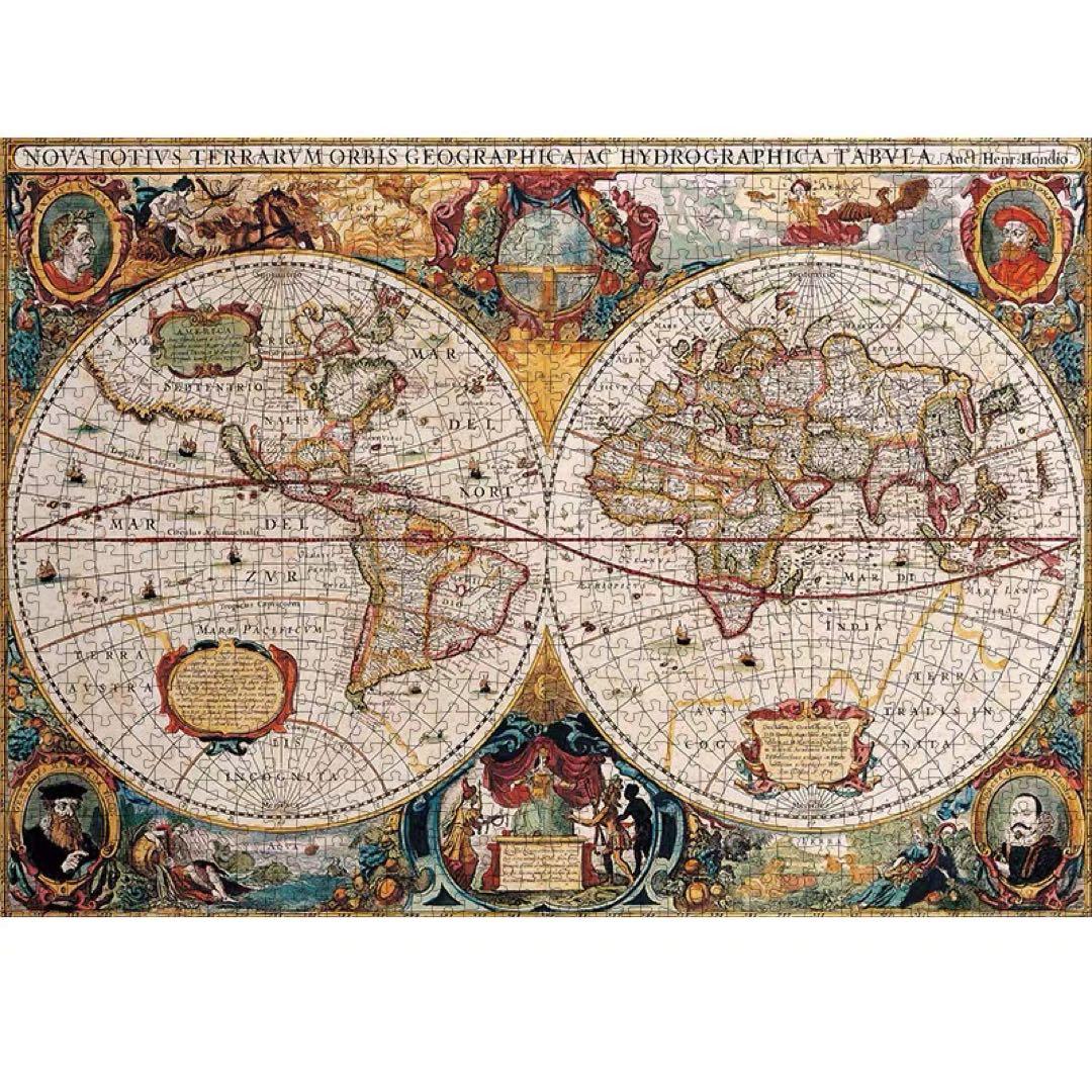 大人のパズル古代世界地図1000ピース、70✖️50cm