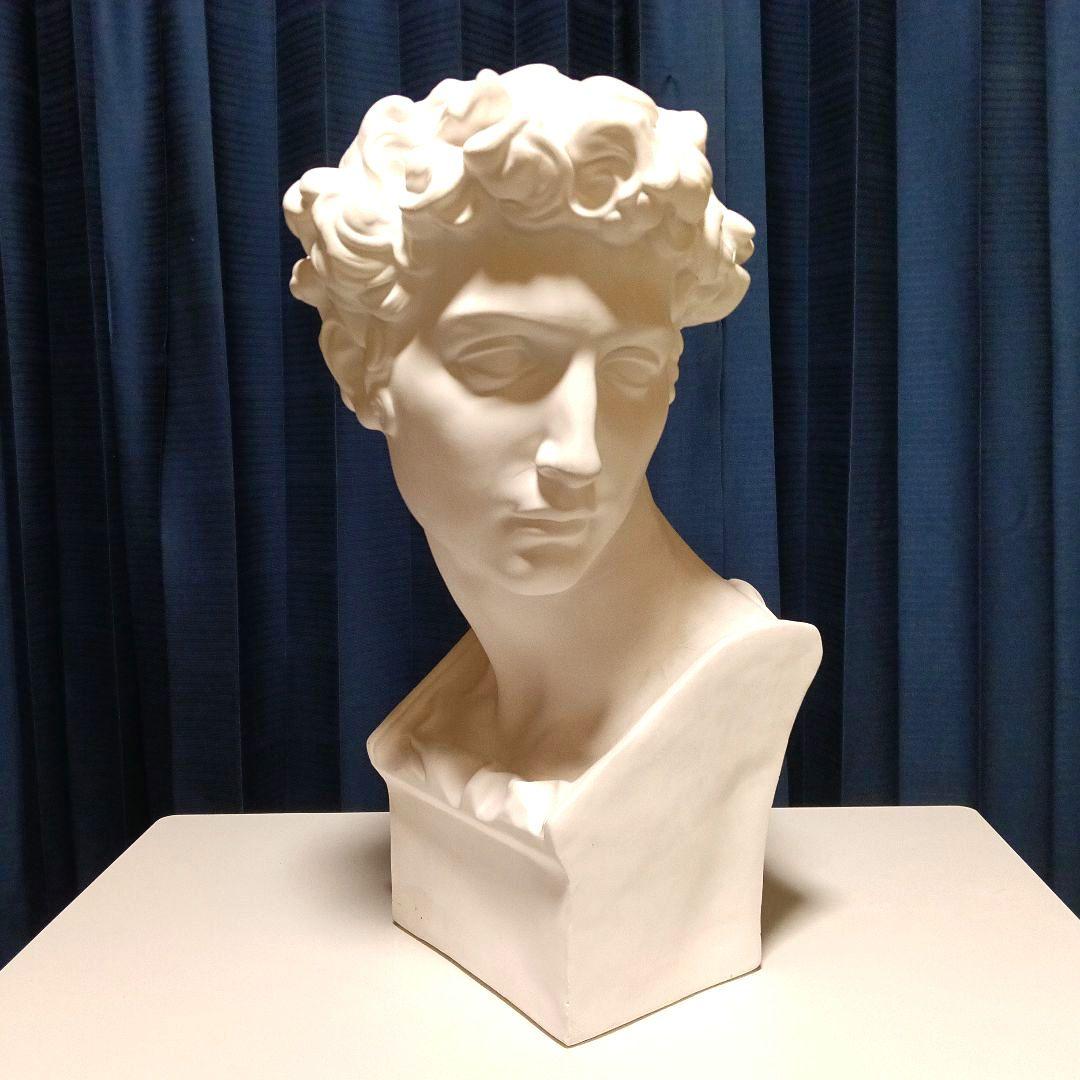 ジュリアーノ・デ・メディチ胸像（ミケランジェロ作）石膏像 美術品 インテリア