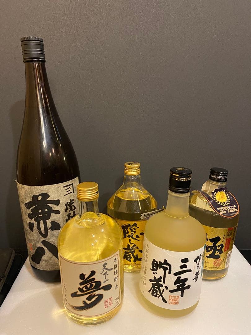 焼酎古酒５本セット　兼八＆博多の華三年＆天下の夢＆隠し蔵＆極