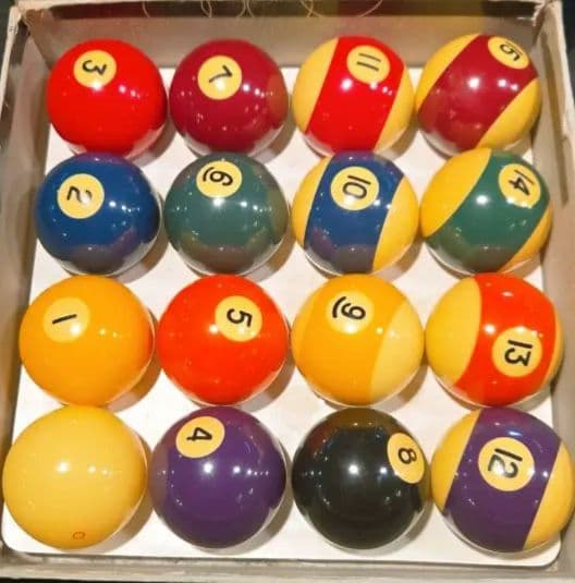ビリヤード　ボール　球　15球×４セット