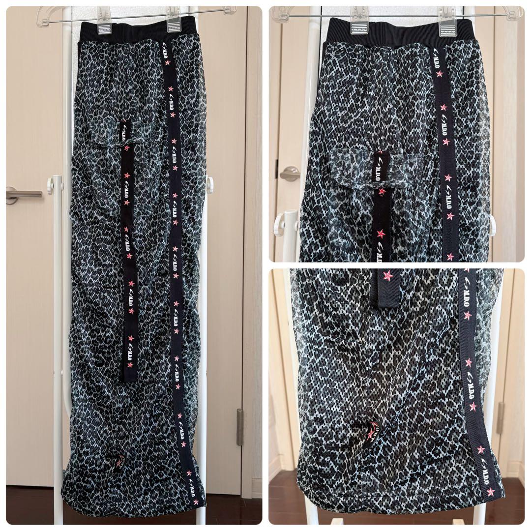 希少！【新品】《M.D.O》フィットネス★パンツ　ヒョウ柄メッシュ素材・男女兼用