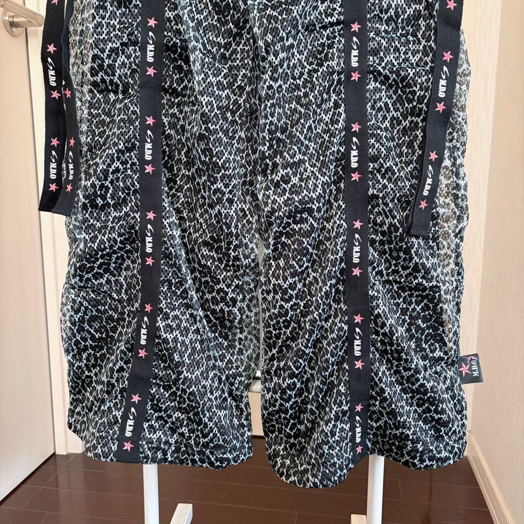 希少！【新品】《M.D.O》フィットネス★パンツ　ヒョウ柄メッシュ素材・男女兼用