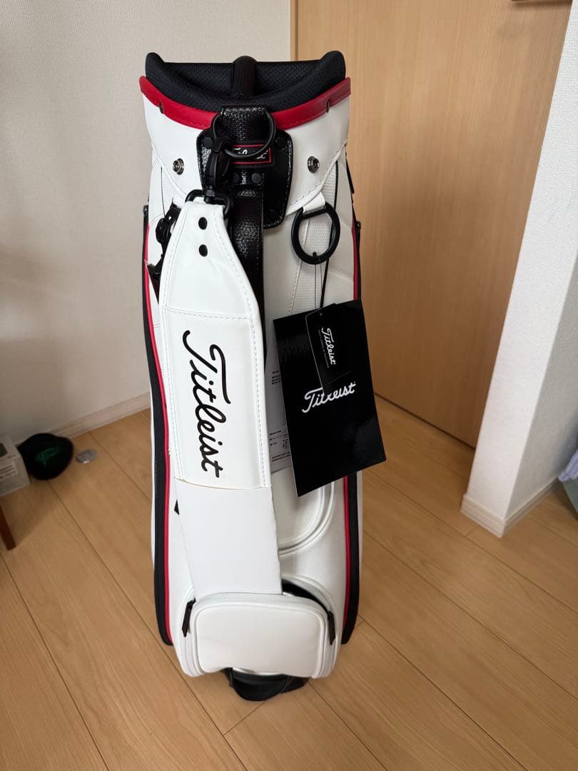 Titleist ゴルフバッグ ホワイト×レッド