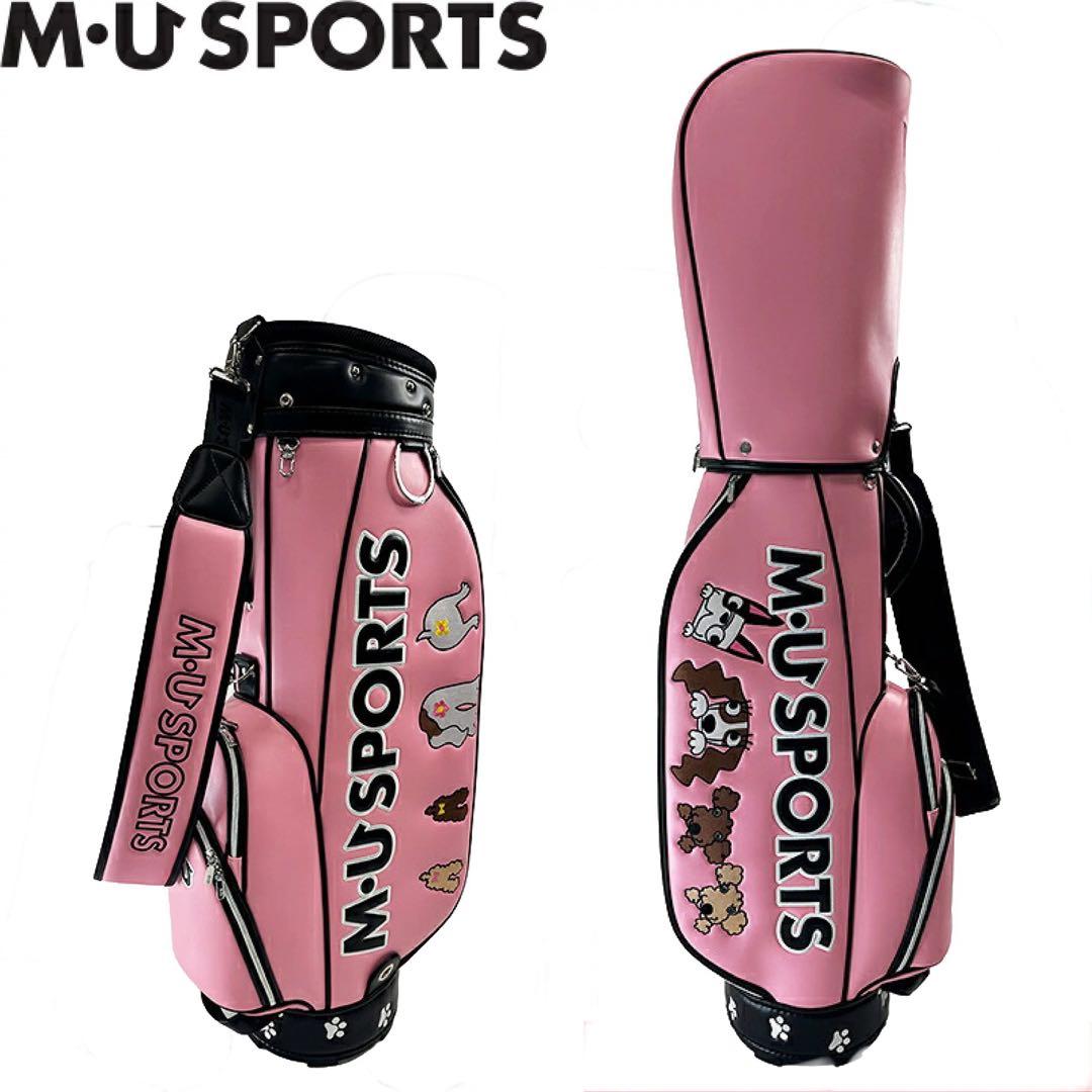 【新品】MUスポーツ 703R6154 キャディバッグ ピンク