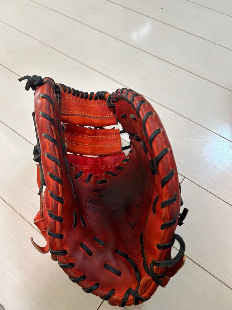 ミズノ 軟式ファーストミット　オレンジ