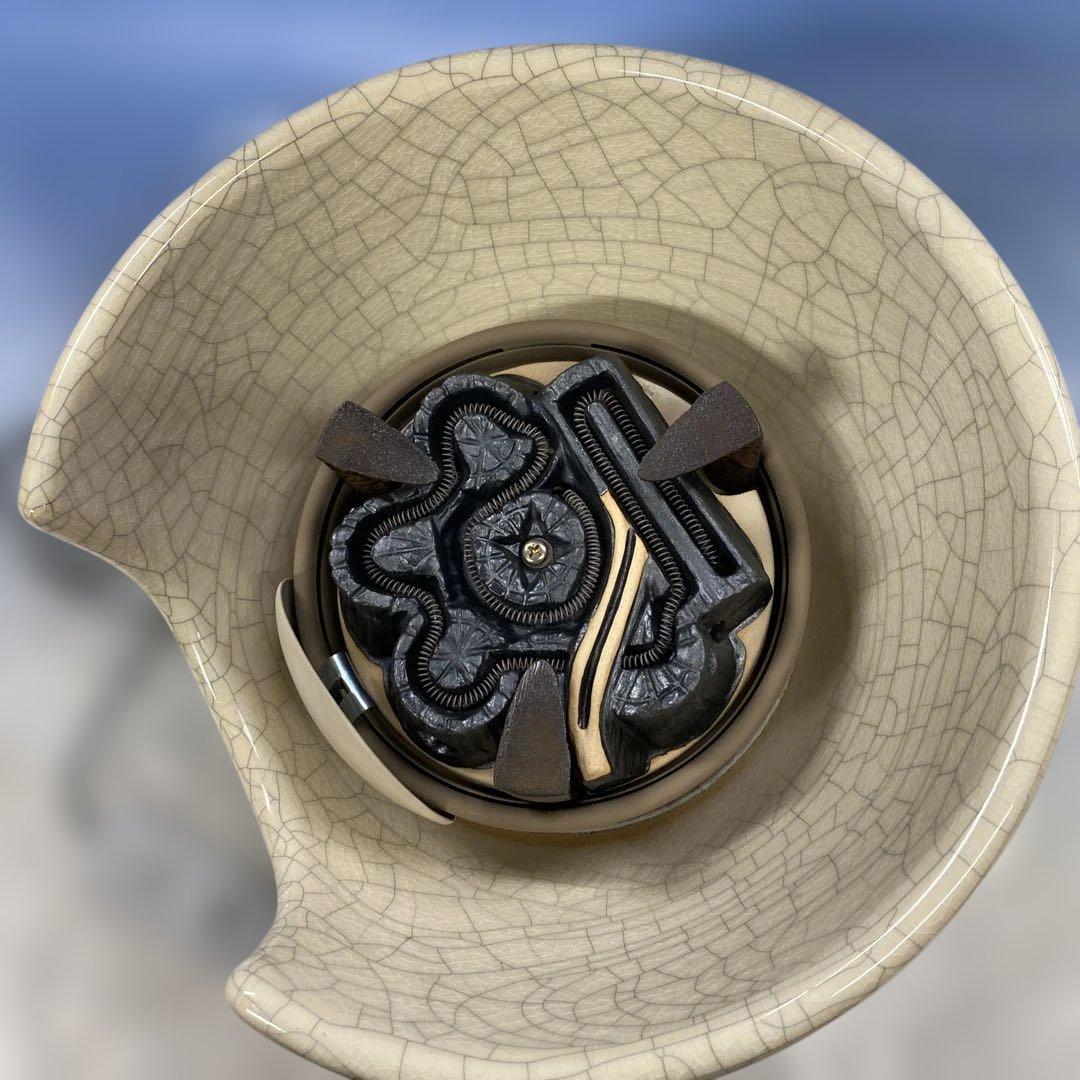 野々田式 風炉型 電熱器　白さつま F412