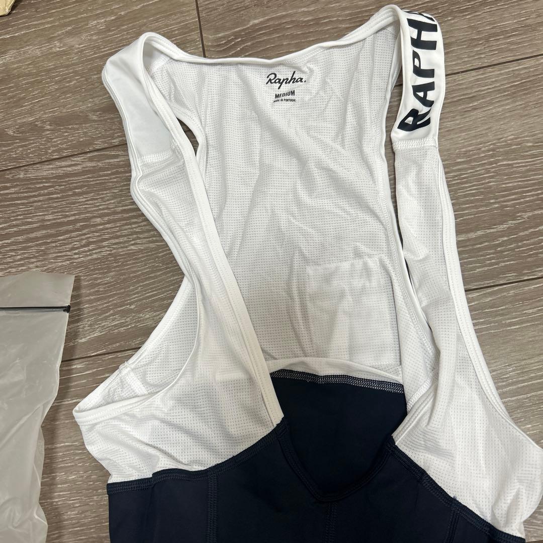 【未使用品に近い中古品】Rapha ビブタイツ M ネイビー