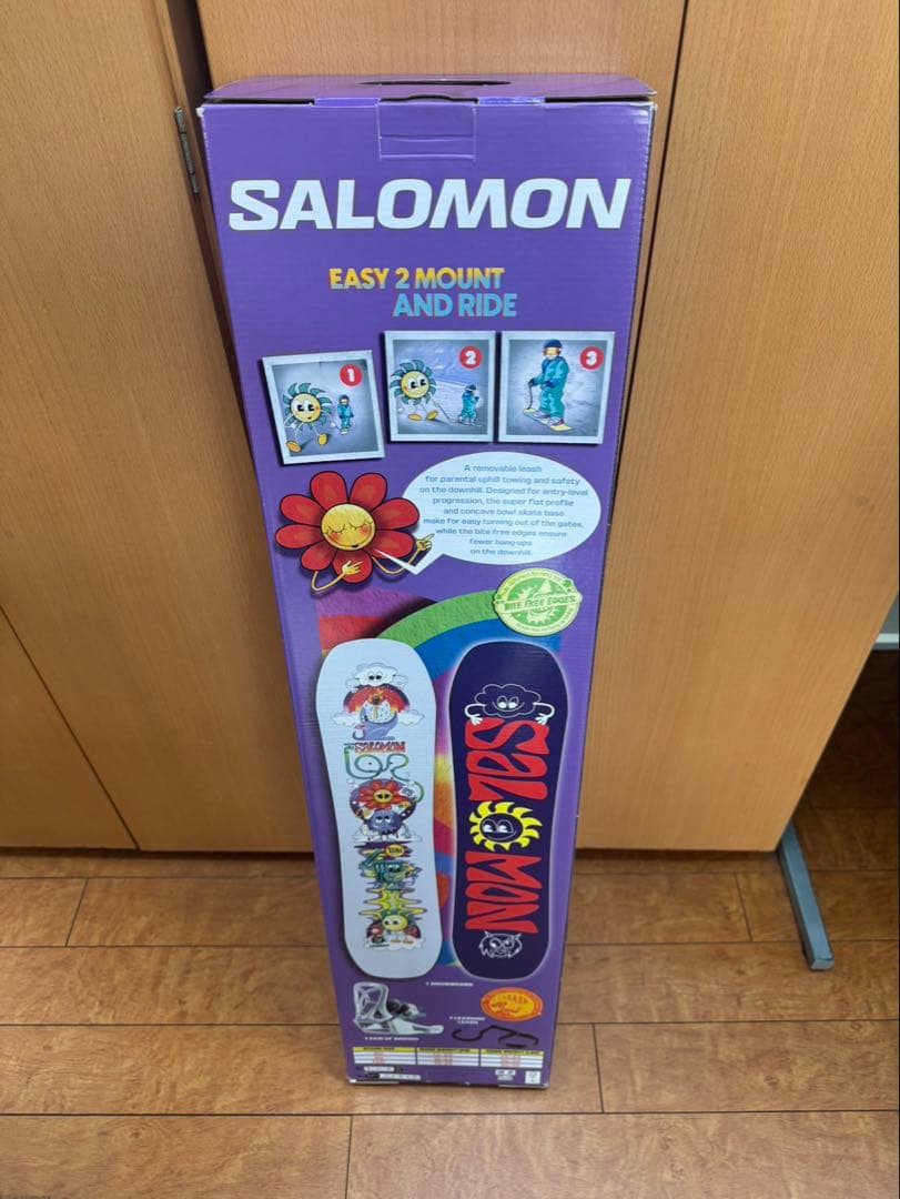 25-26モデル新品　サロモン スノーボードセット キッズ100㎝　即使用かさ