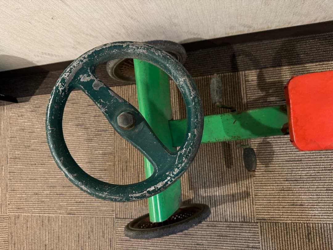 【最終値下/送料込】子供用のカート ブリキ製【レトロ】