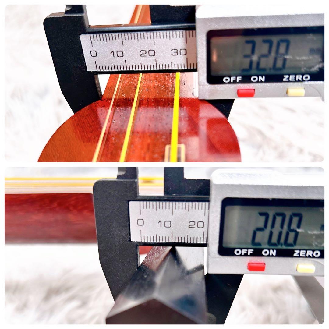 津軽三味線　高級花林　太棹　皮破れなし　天神欠けなし　ケース付　東さわり　延棹