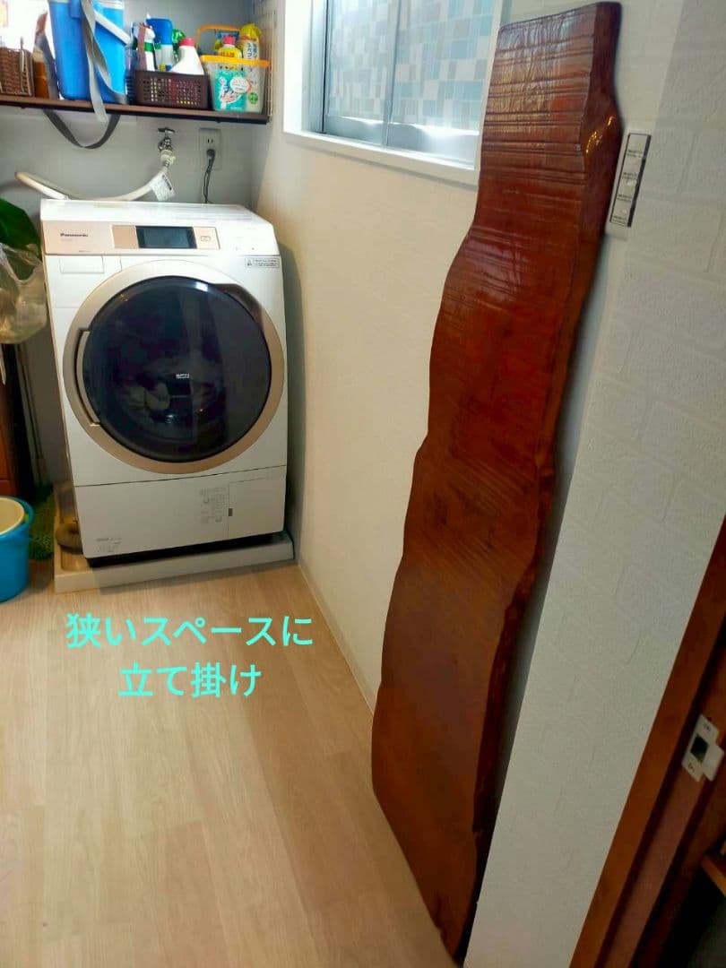 天然鹿児島スギ一枚板／天板／研磨＋ニス塗り済／軽量約７kg／テーブル／DIY