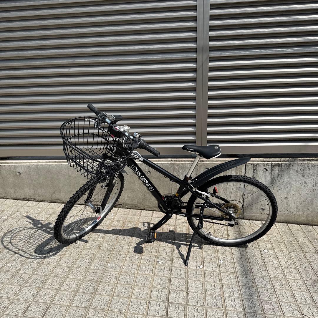ルイガノ　24インチ　子ども用　自転車　黒