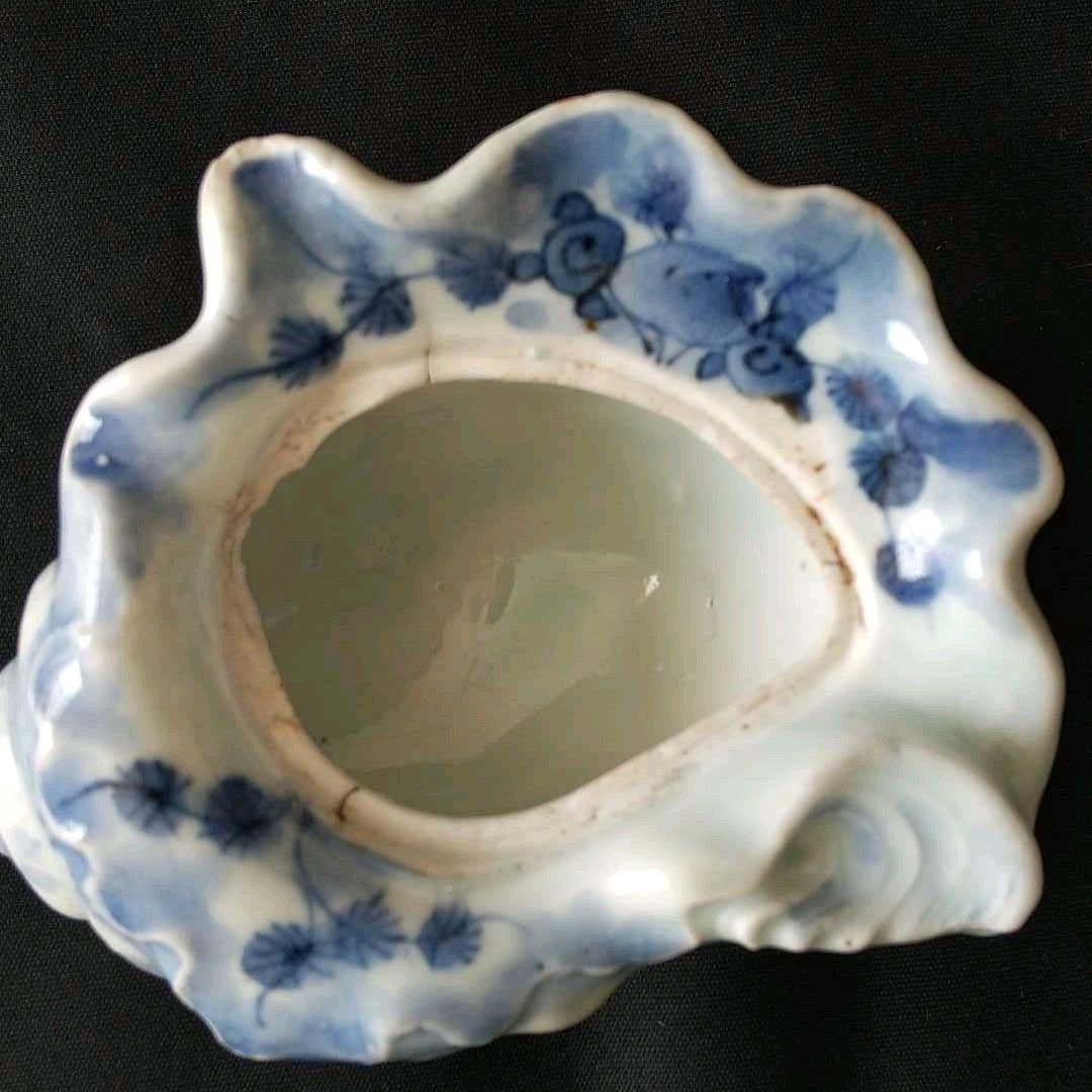 古伊万里　江戸中期　栄螺形　同手掲載　綺麗　貴重　骨董　茶道具