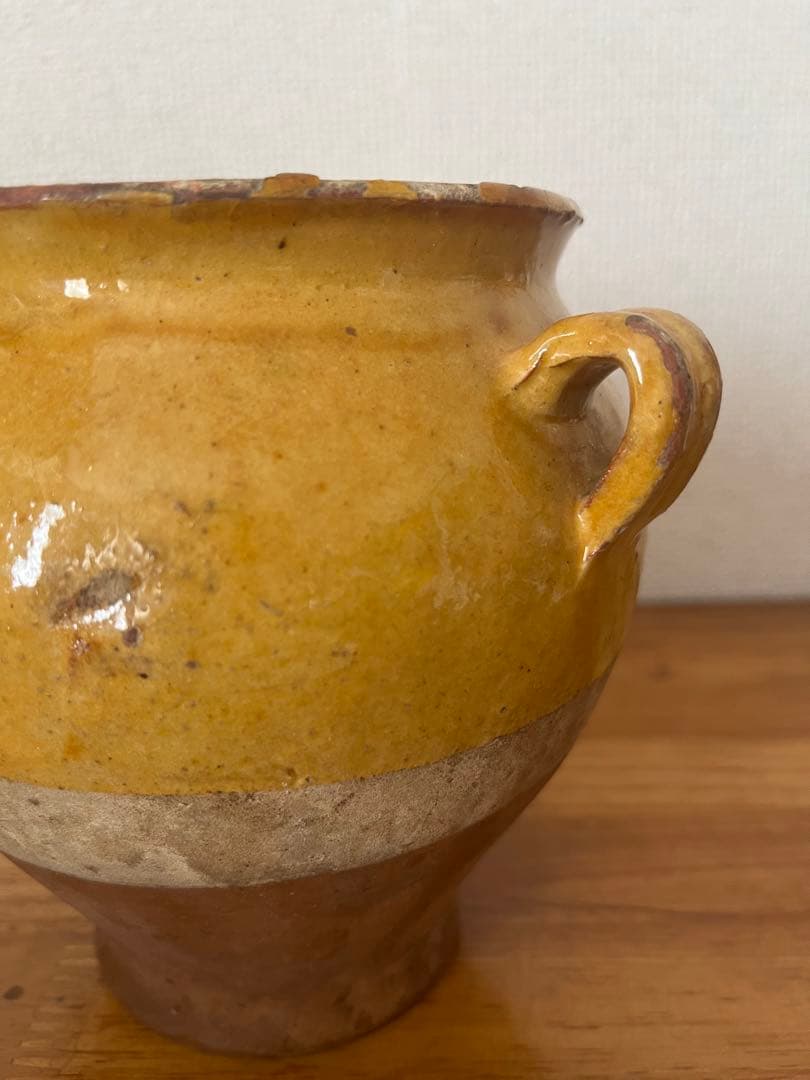 フランスアンティーク　南仏のポット　壺
